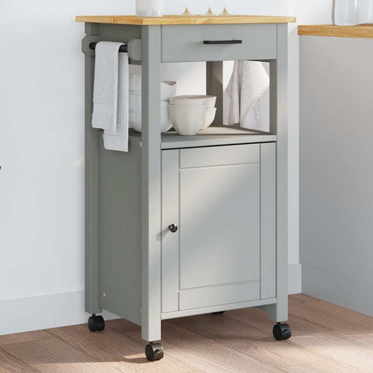 Kitchen Trolley MONZA 48x40x88.5 cm Solid Wood Pine