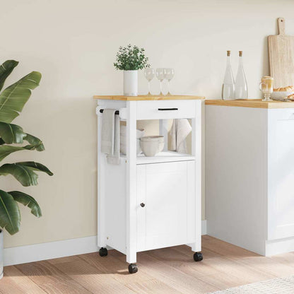 Kitchen Trolley MONZA 48x40x88.5 cm Solid Wood Pine