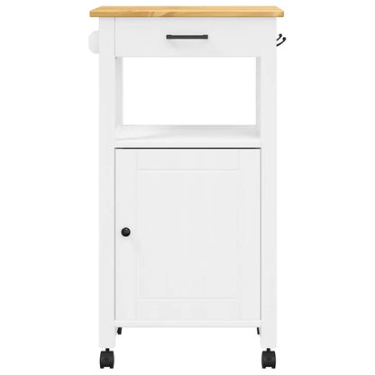 Kitchen Trolley MONZA 48x40x88.5 cm Solid Wood Pine