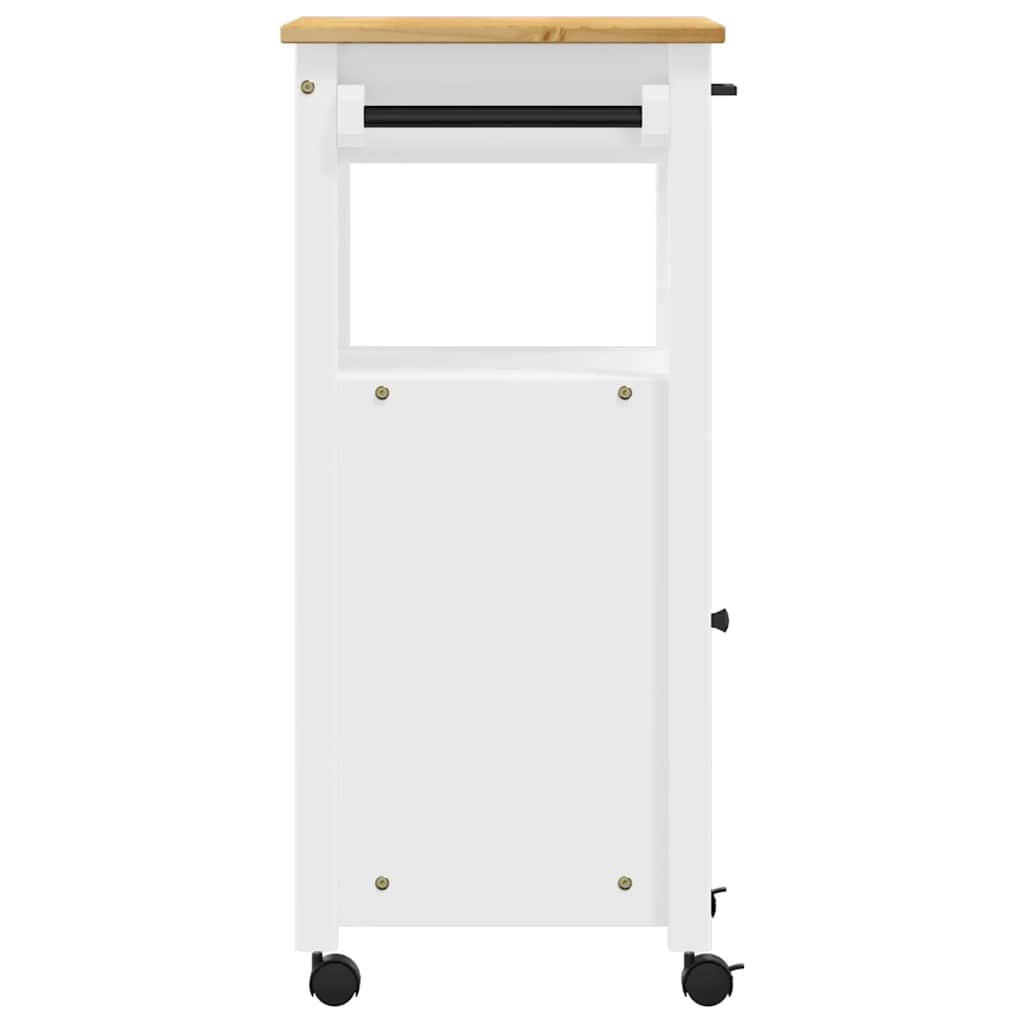 Kitchen Trolley MONZA 48x40x88.5 cm Solid Wood Pine