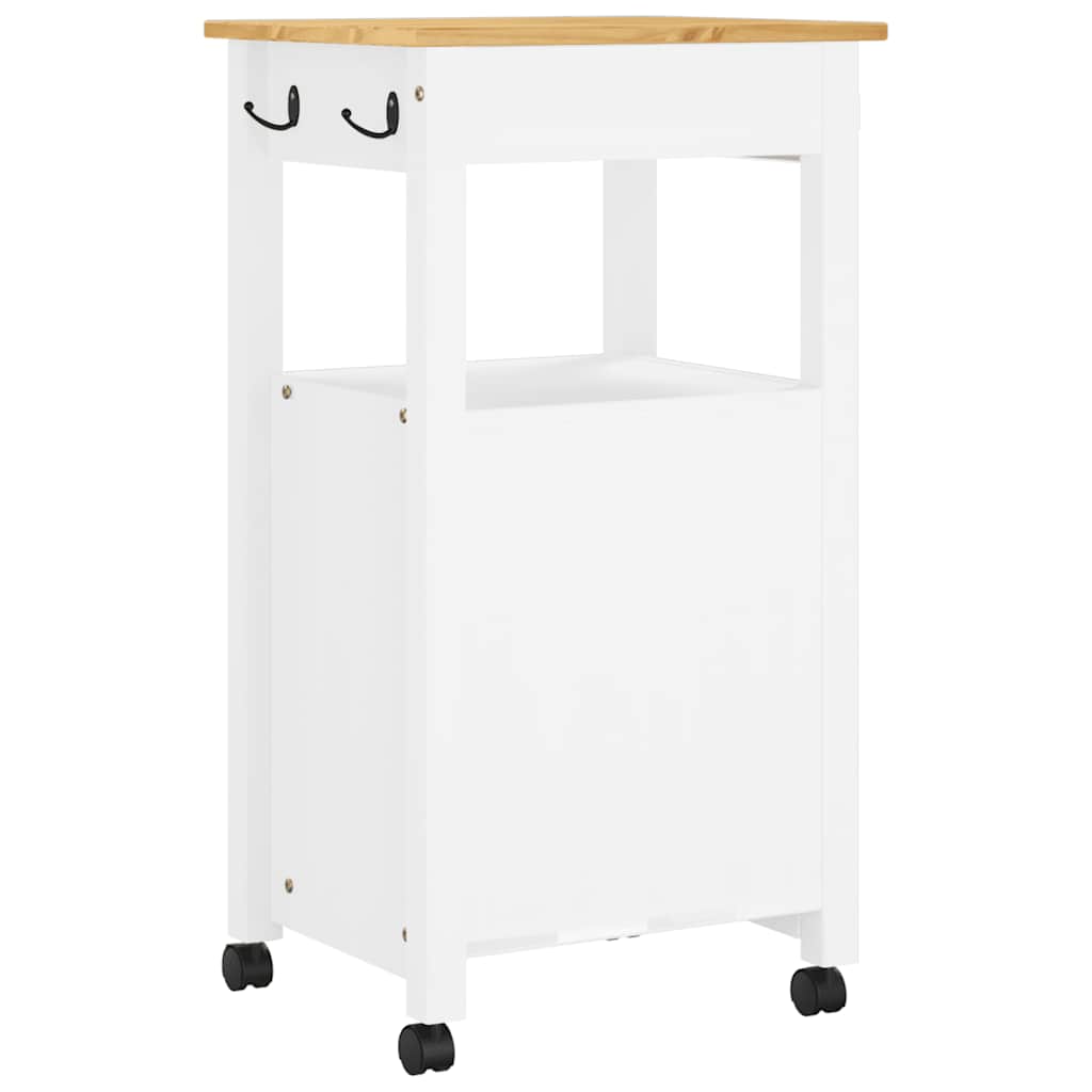 Kitchen Trolley MONZA 48x40x88.5 cm Solid Wood Pine