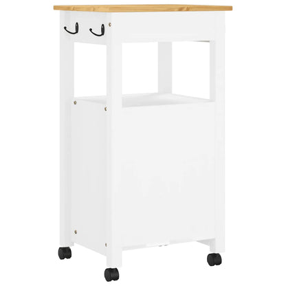 Kitchen Trolley MONZA 48x40x88.5 cm Solid Wood Pine