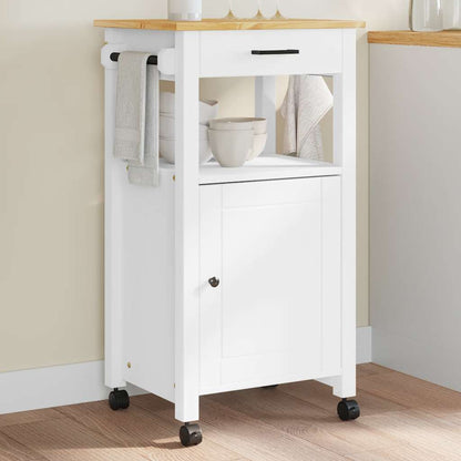 Kitchen Trolley MONZA 48x40x88.5 cm Solid Wood Pine