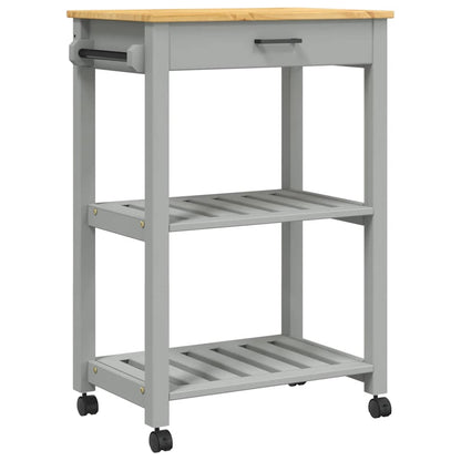 Kitchen Trolley MONZA 60x40x88.5 cm Solid Wood Pine