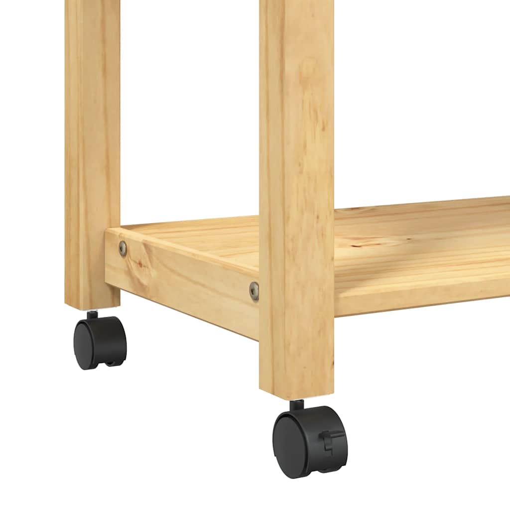 Kitchen Trolley MONZA 60x40x88.5 cm Solid Wood Pine