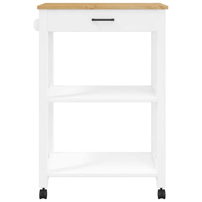 Kitchen Trolley MONZA 60x40x88.5 cm Solid Wood Pine