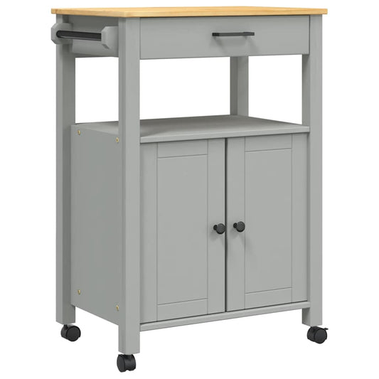 Kitchen Trolley "MONZA" 60x40x88,5 cm Solid Wood Pine
