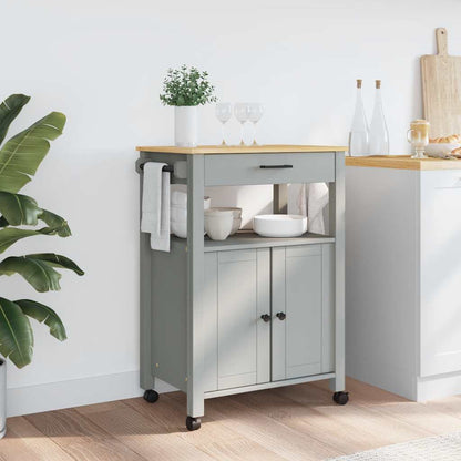 Kitchen Trolley MONZA 60x40x88.5 cm Solid Wood Pine