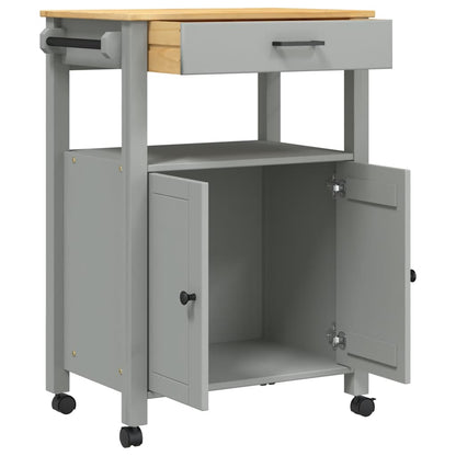 Kitchen Trolley MONZA 60x40x88.5 cm Solid Wood Pine