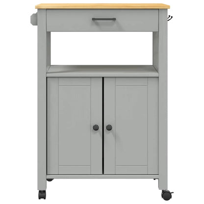Kitchen Trolley MONZA 60x40x88.5 cm Solid Wood Pine