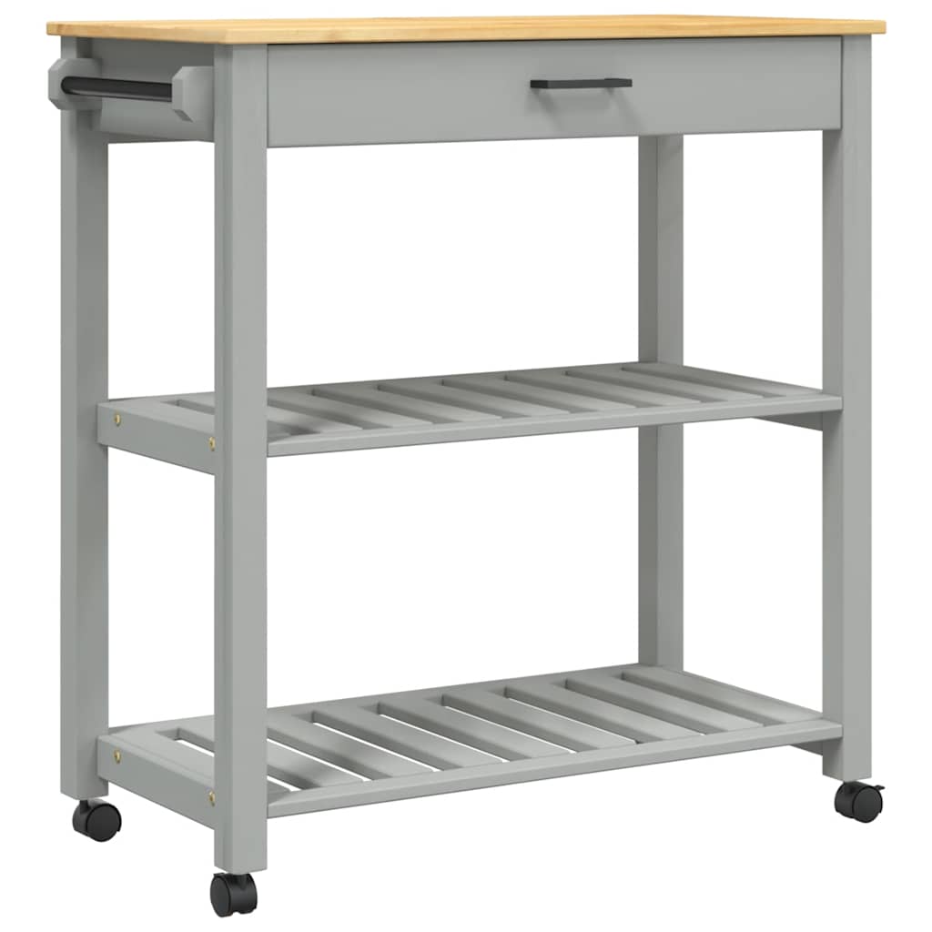Kitchen Trolley MONZA 84x40x88.5 cm Solid Wood Pine