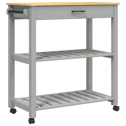 Kitchen Trolley MONZA 84x40x88.5 cm Solid Wood Pine