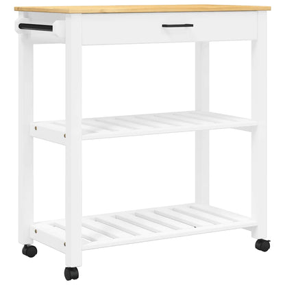 Kitchen Trolley MONZA 84x40x88.5 cm Solid Wood Pine