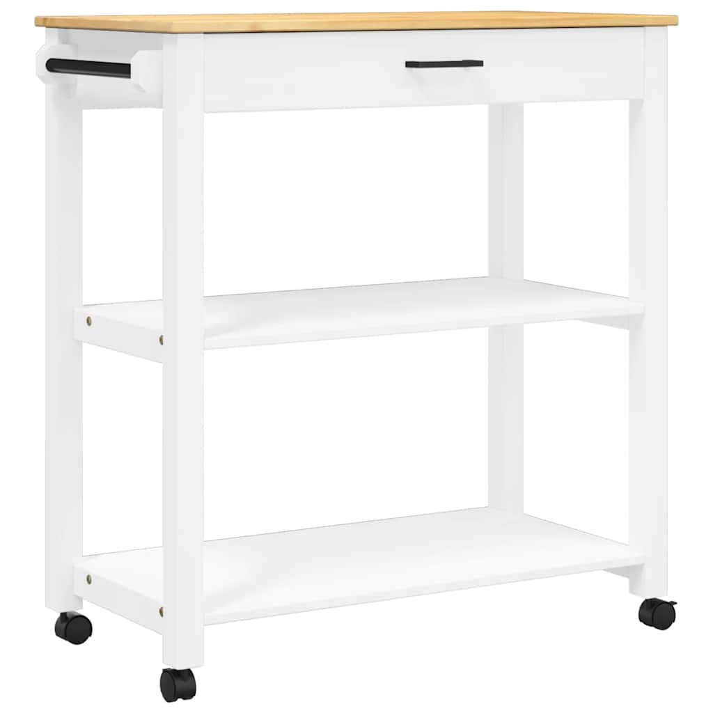 Kitchen Trolley MONZA 84x40x88.5 cm Solid Wood Pine