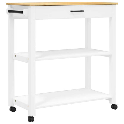 Kitchen Trolley MONZA 84x40x88.5 cm Solid Wood Pine