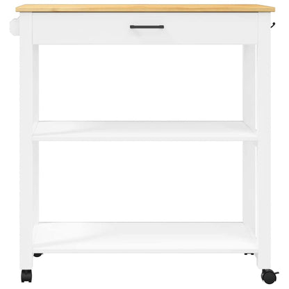 Kitchen Trolley MONZA 84x40x88.5 cm Solid Wood Pine