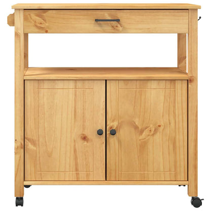 Kitchen Trolley MONZA 84x40x88.5 cm Solid Wood Pine