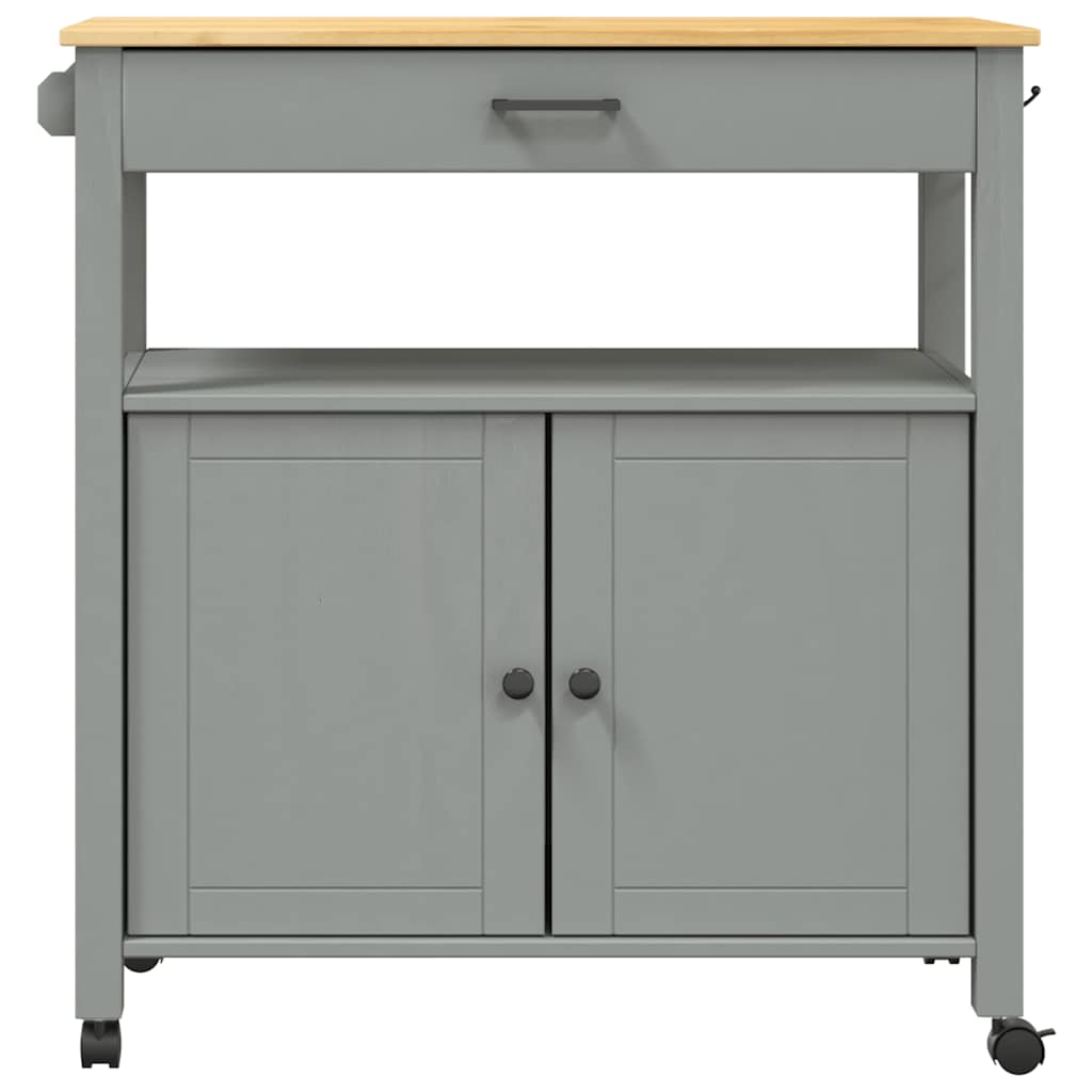 Kitchen Trolley MONZA 84x40x88.5 cm Solid Wood Pine