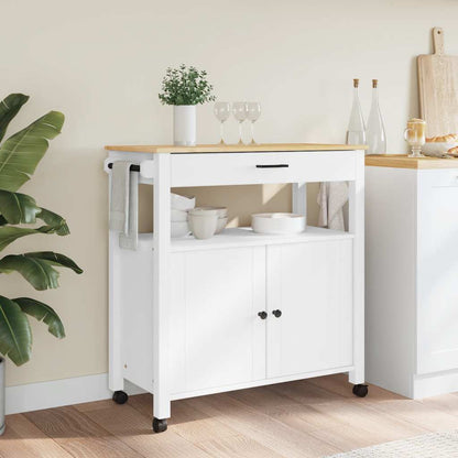 Kitchen Trolley MONZA 84x40x88.5 cm Solid Wood Pine