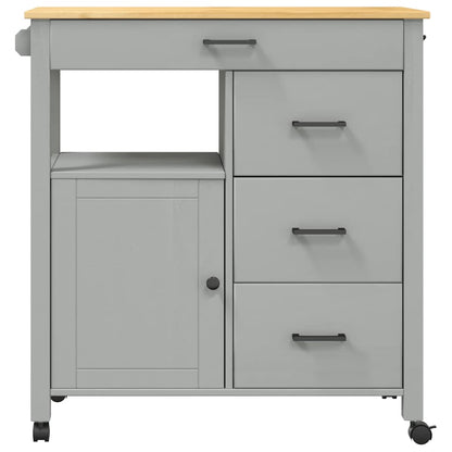 Kitchen Trolley MONZA 84x40x88.5 cm Solid Wood Pine