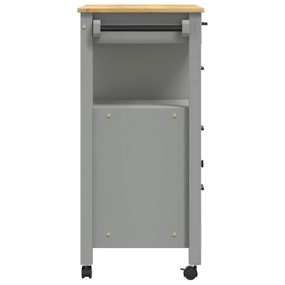 Kitchen Trolley MONZA 84x40x88.5 cm Solid Wood Pine
