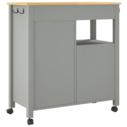 Kitchen Trolley MONZA 84x40x88.5 cm Solid Wood Pine