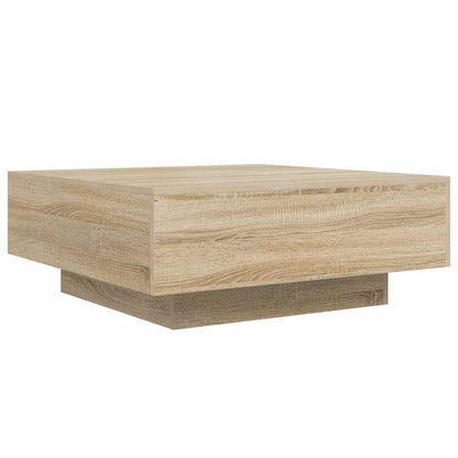 Coffee Table Sonoma Oak 80x80x31 cm Engineered Wood