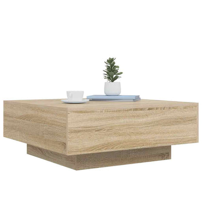 Coffee Table Sonoma Oak 80x80x31 cm Engineered Wood