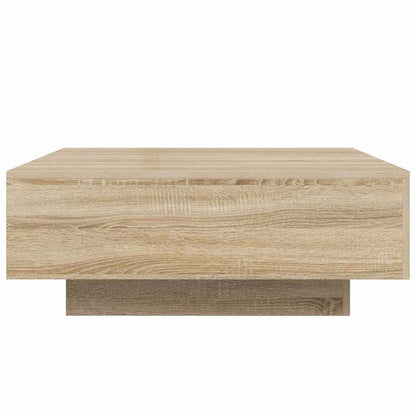 Coffee Table Sonoma Oak 80x80x31 cm Engineered Wood