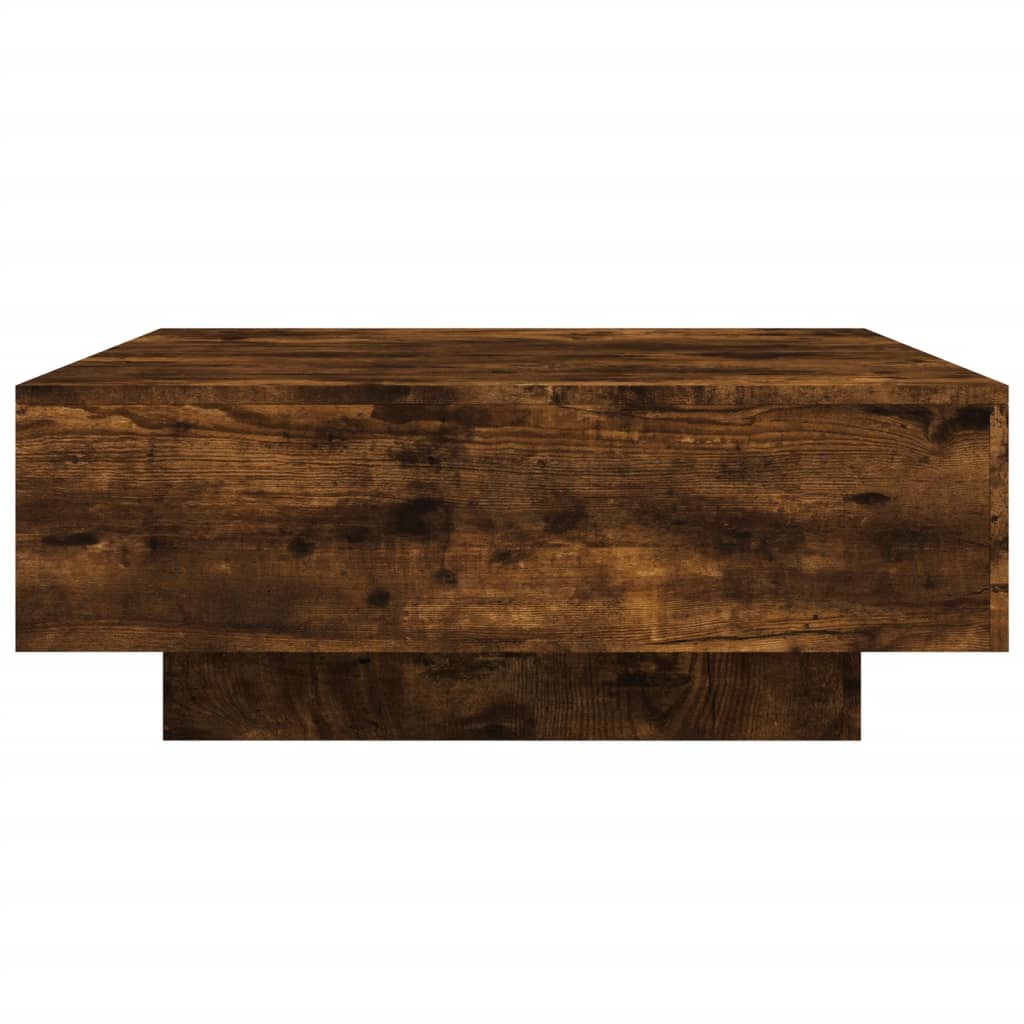 Coffee Table Smoked Oak 80x80x31 cm Engineered Wood