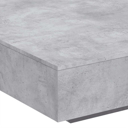 Coffee Table Concrete Grey 100x100x31 cm Engineered Wood