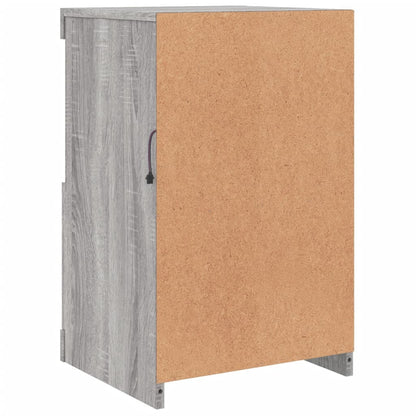 Side Cabinets with LED Lights 2 pcs Grey Sonoma Engineered Wood