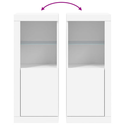 Sideboard with LED Lights White 41x37x100 cm
