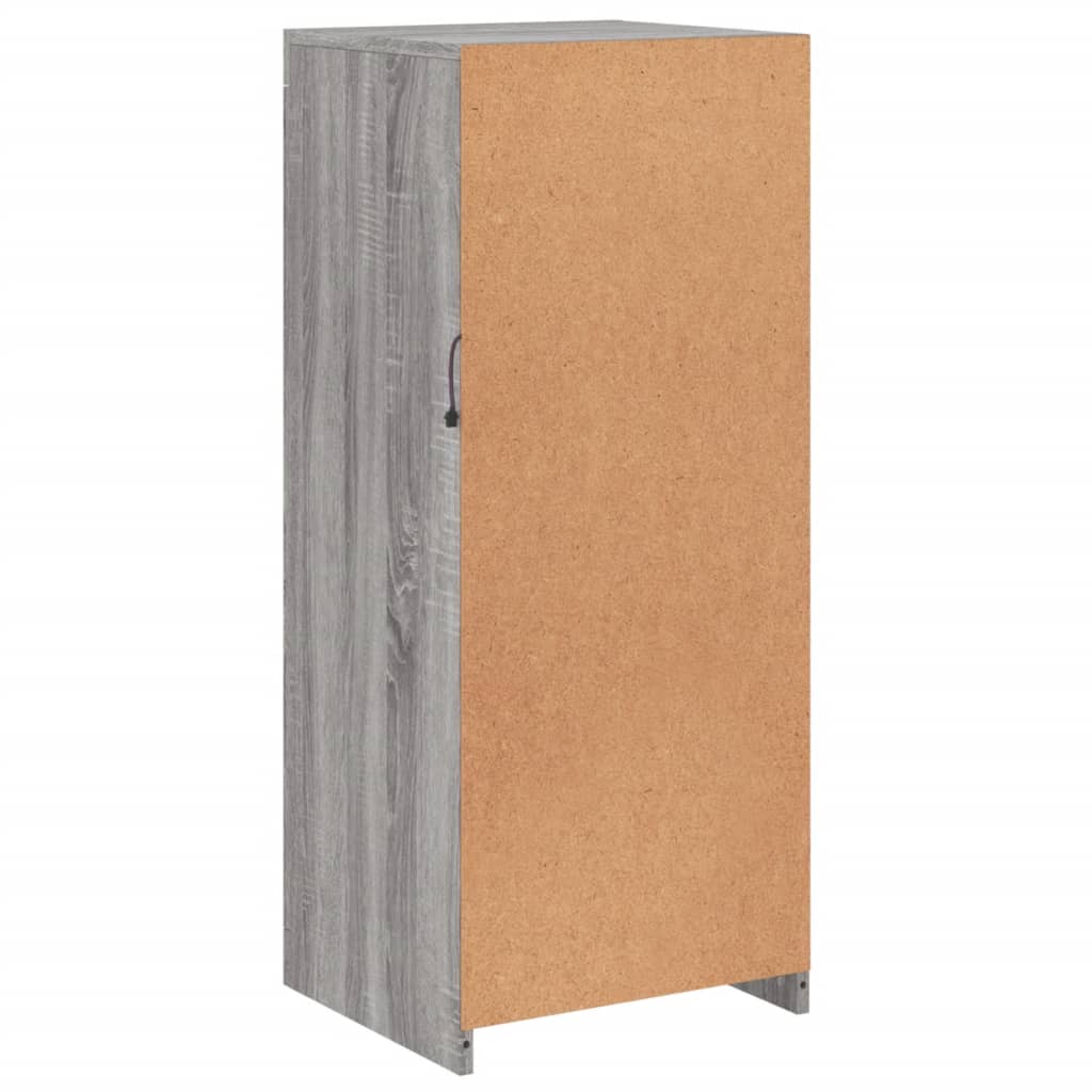 Sideboard with LED Lights Grey Sonoma 41x37x100 cm