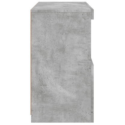 Sideboard with LED Lights Concrete Grey 60x37x67 cm