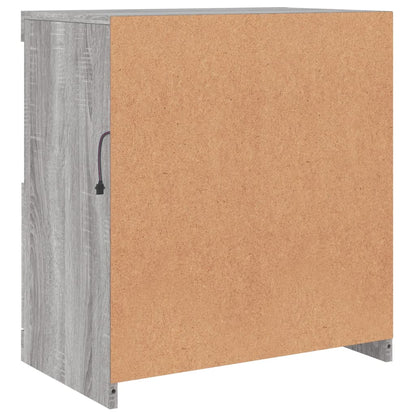 Sideboard with LED Lights Grey Sonoma 60x37x67 cm