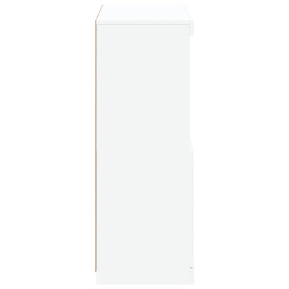 Sideboard with LED Lights White 60,5x37x100 cm