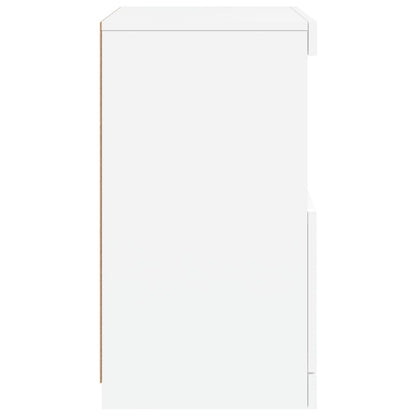 Sideboard with LED Lights White 41x37x67 cm