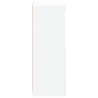Sideboard with LED Lights White 41x37x100 cm
