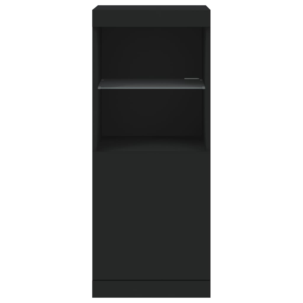 Sideboard | Black | Engineered wood, Glass | Medium | Sideboard