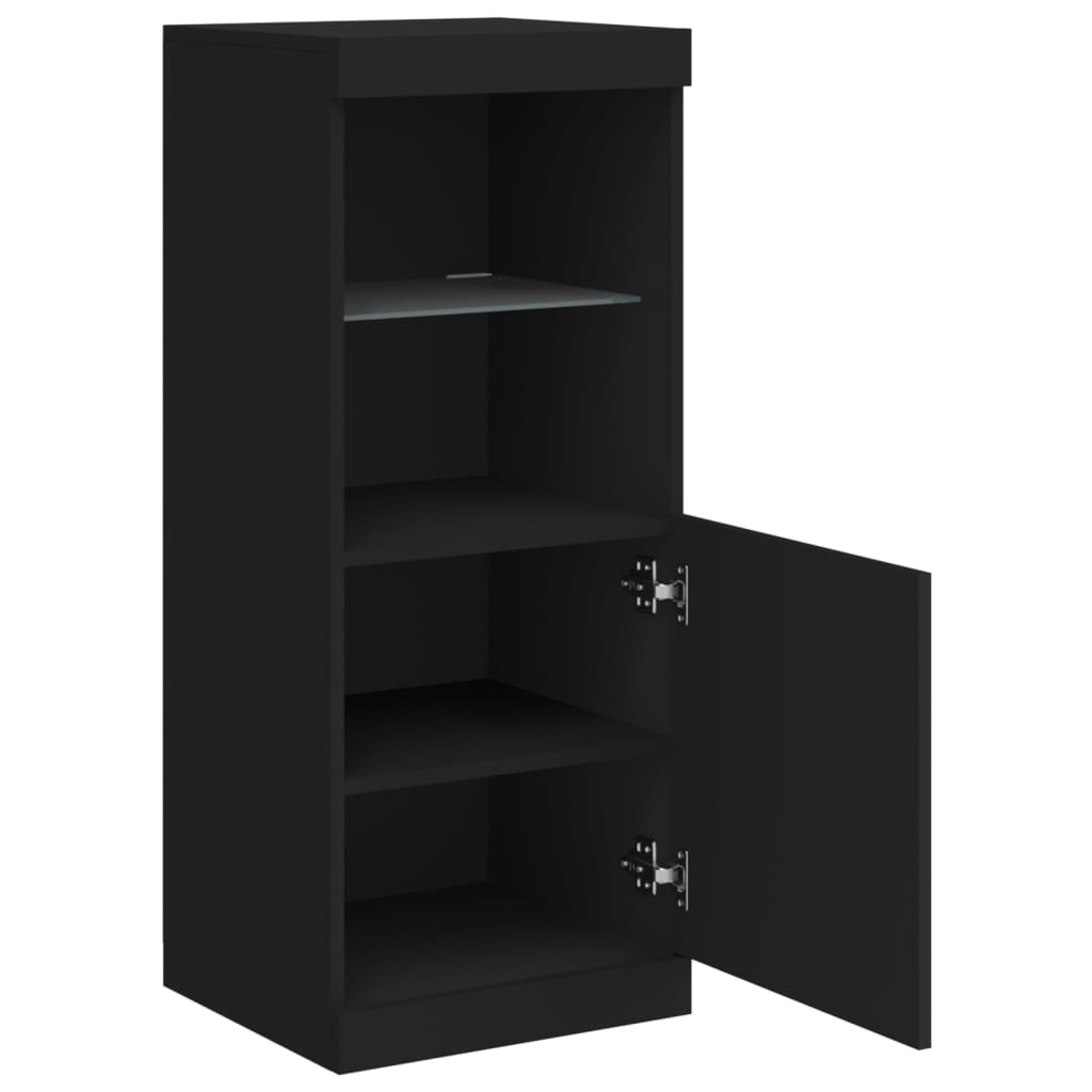 Sideboard | Black | Engineered wood, Glass | Medium | Sideboard
