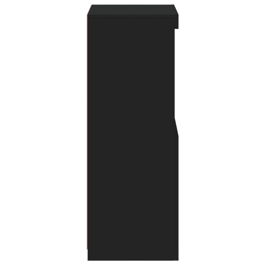 Sideboard | Black | Engineered wood, Glass | Medium | Sideboard