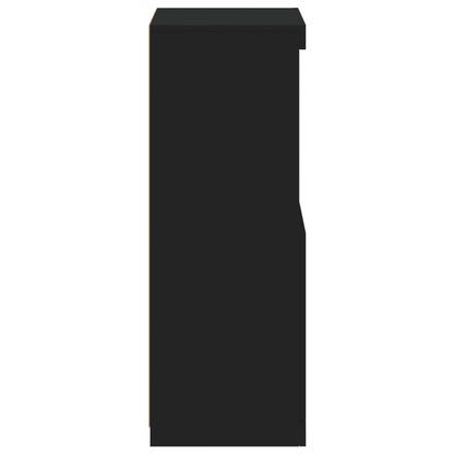 Sideboard | Black | Engineered wood, Glass | Medium | Sideboard