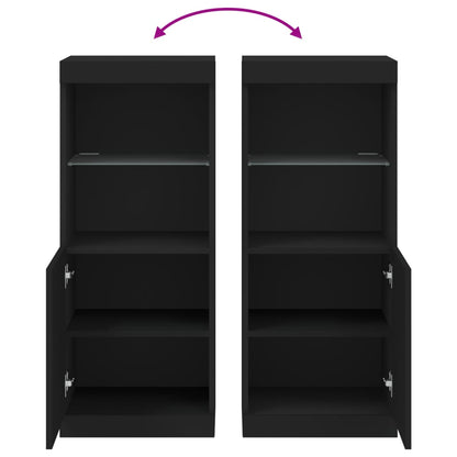 Sideboard | Black | Engineered wood, Glass | Medium | Sideboard