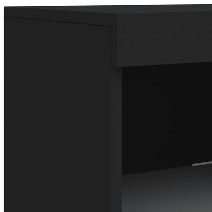 Sideboard | Black | Engineered wood, Glass | Medium | Sideboard