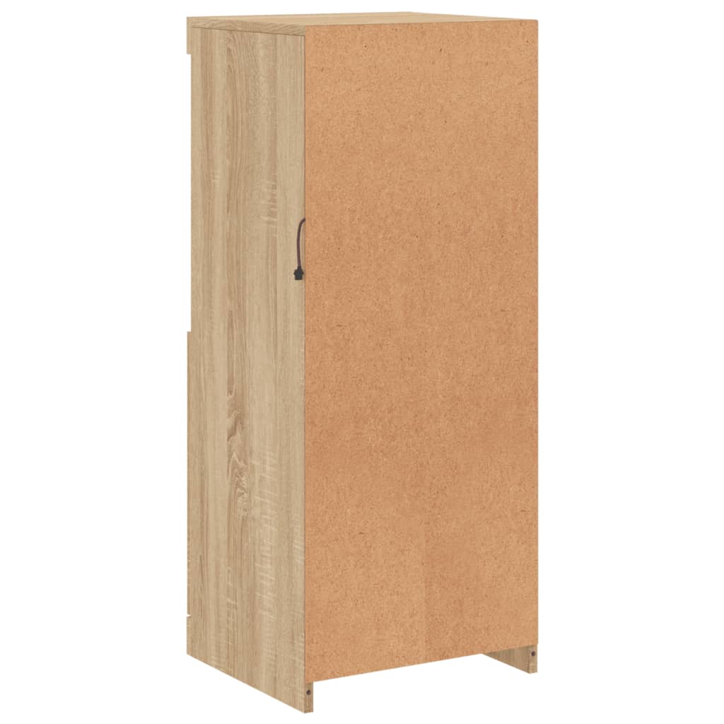 Sideboard with LED Lights Sonoma Oak 41x37x100 cm