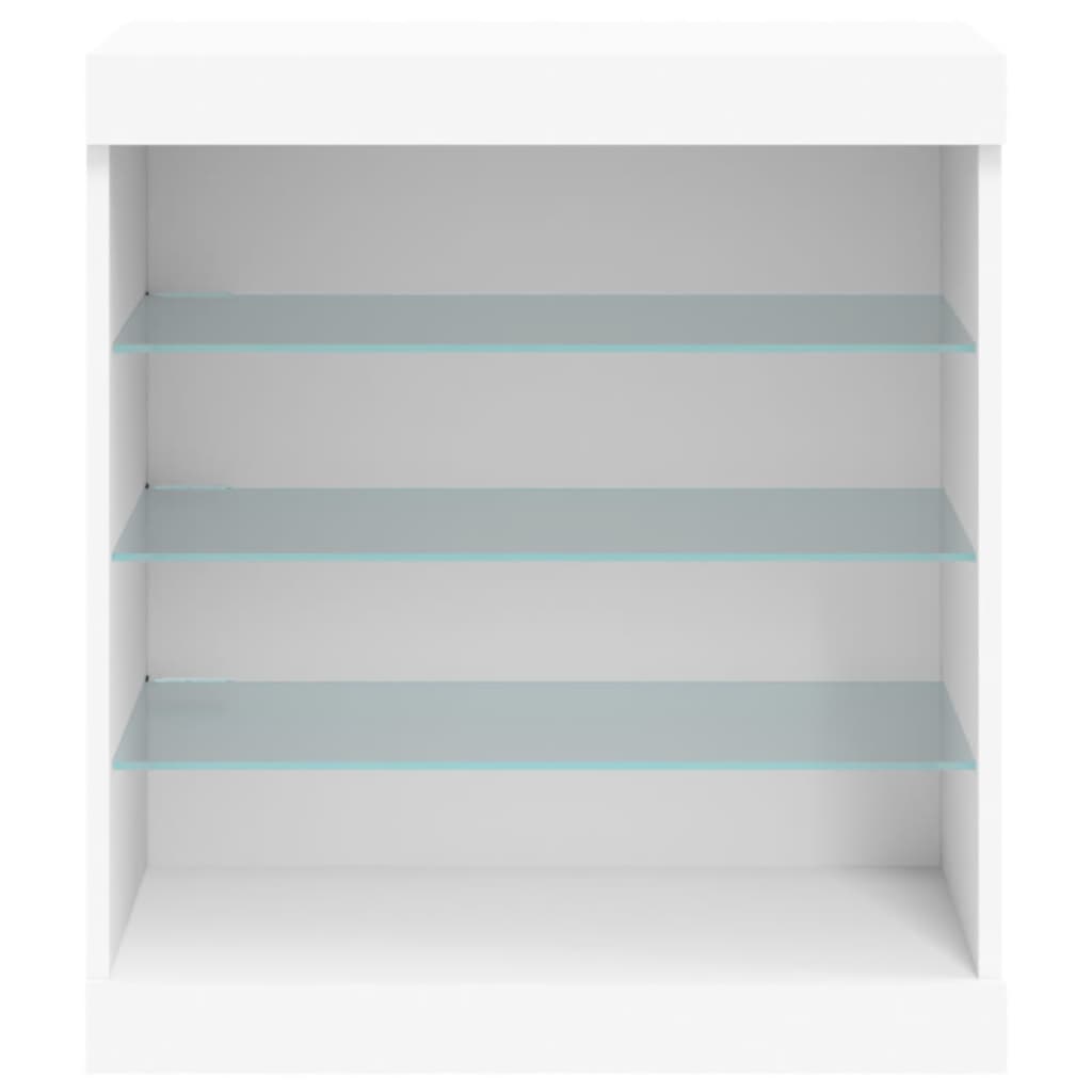 Sideboard with LED Lights White 60,5x37x67 cm