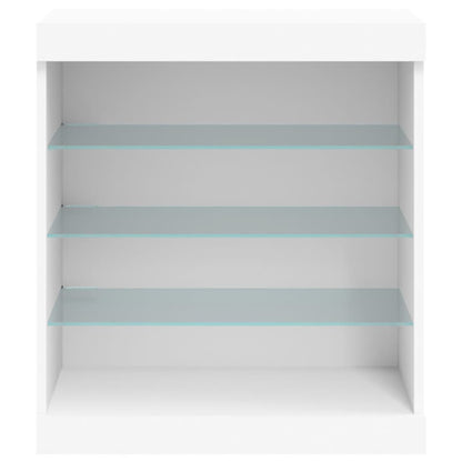 Sideboard with LED Lights White 60,5x37x67 cm