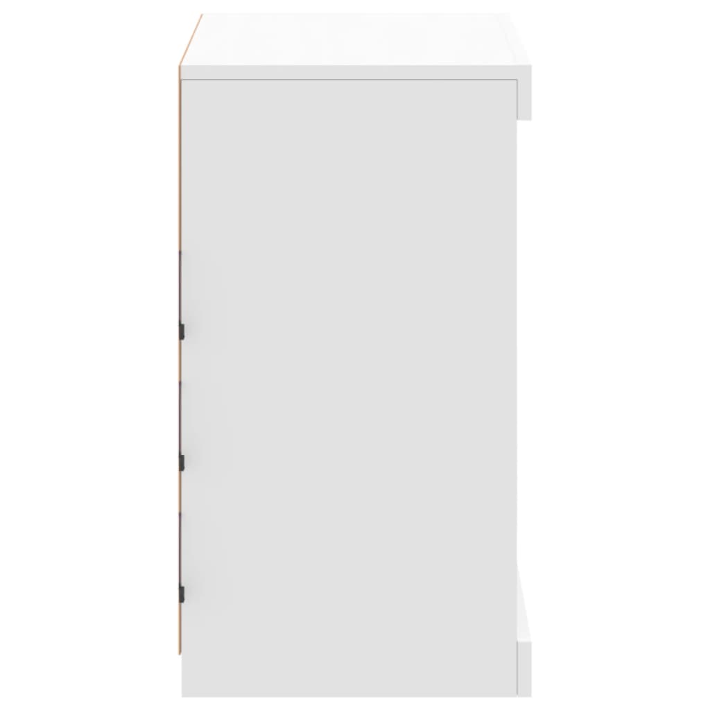 Sideboard with LED Lights White 60,5x37x67 cm