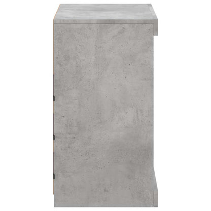 Sideboard with LED Lights Concrete Grey 60,5x37x67 cm